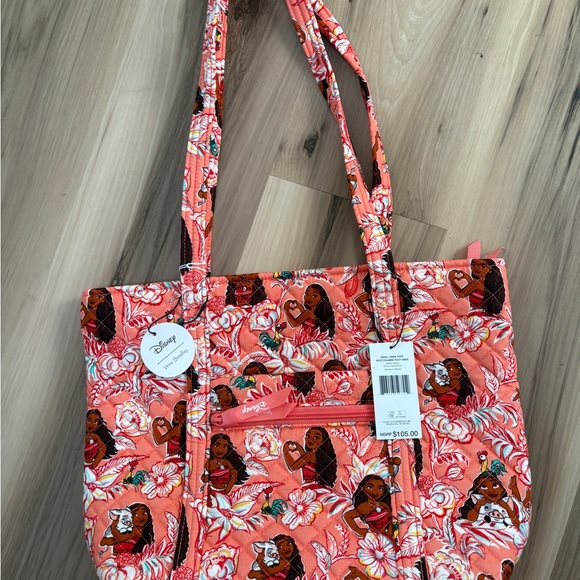 Disney Handbags - Disney Moana Floral Orange Tote Bag